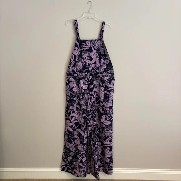 FARM Rio x Anthropologie Purple Toucans Floral Jumpsuit - Picture 3 of 13
